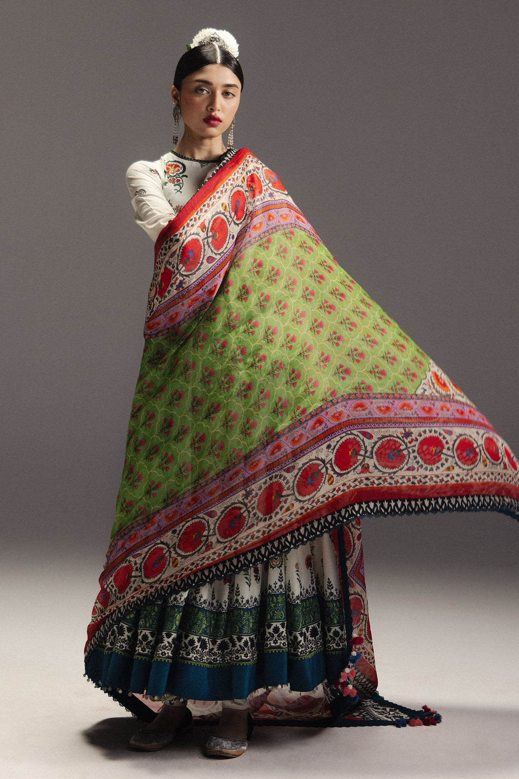 Zara Shahjahan | Anarkali Lawn 26 | Mehruba-D10