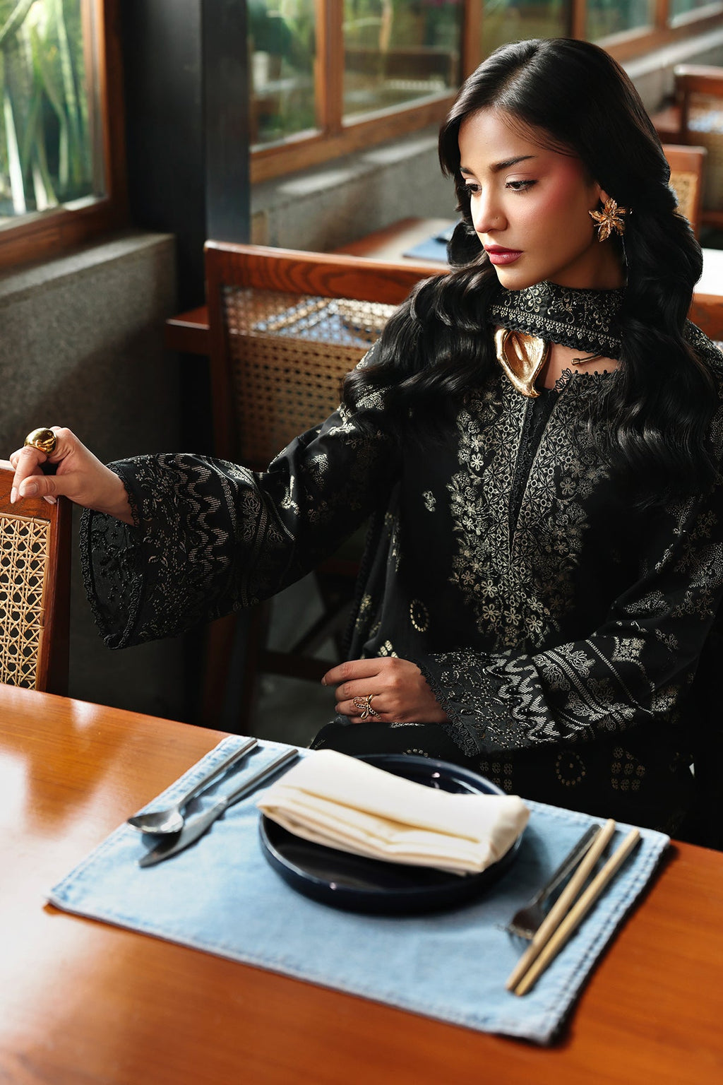 Nureh | Maya Embroidered Jacquared | NJ-112