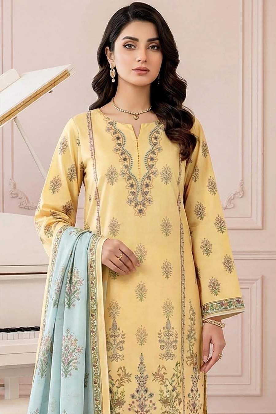 Mashaim Prints | Digital Printed Lawn Vol - 01 | MPD - 04