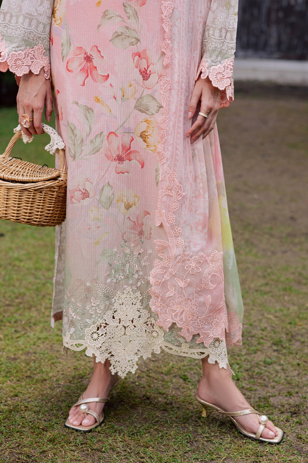 NUREH | GARDENIA - EMBROIDRED & PRINTED LAWN DORIA | NSG-208