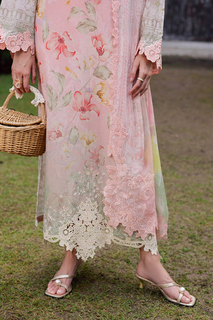 NUREH | GARDENIA - EMBROIDRED & PRINTED LAWN DORIA | NSG-208