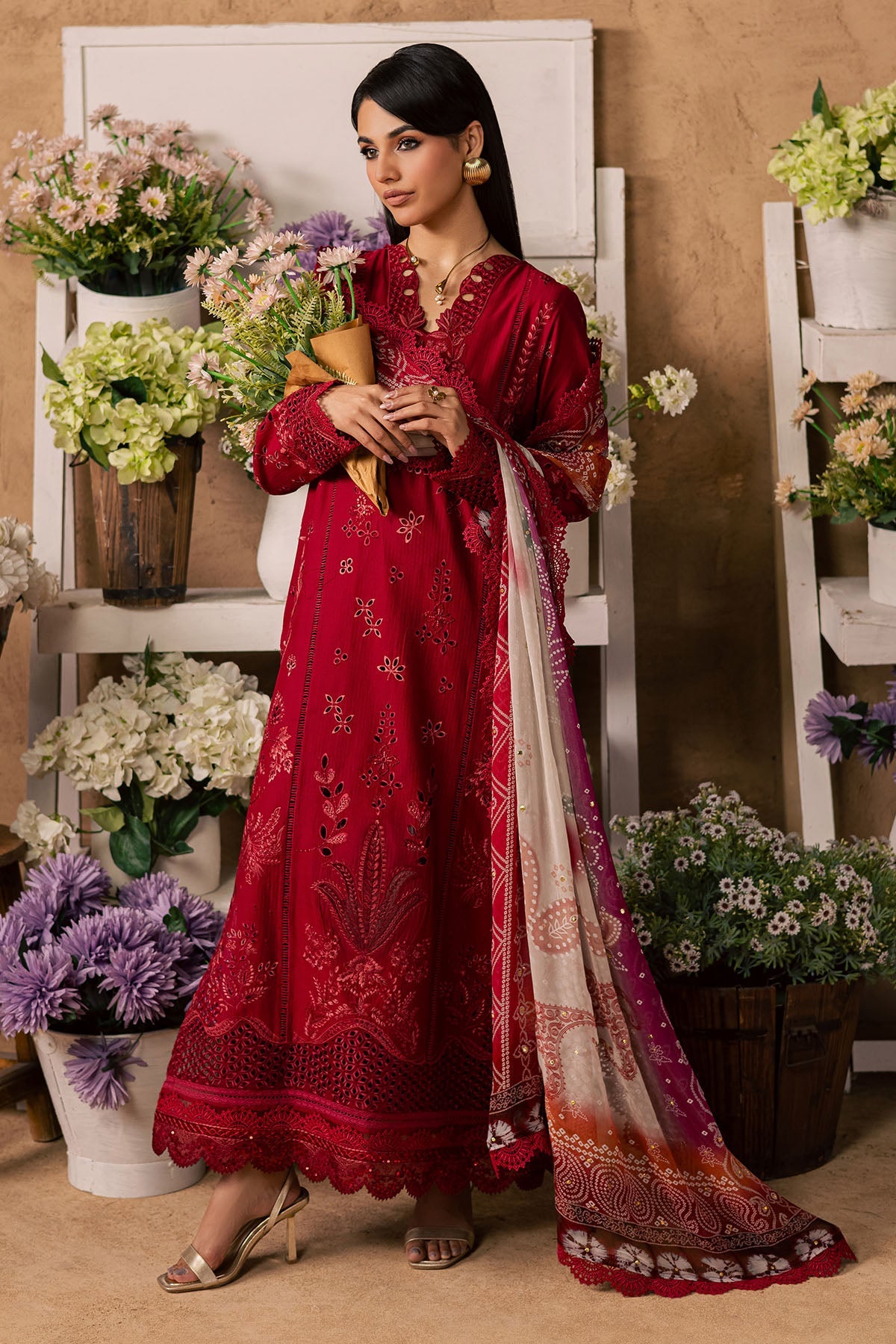 Nureh | Bazaar Embroidered Chikankari Lawn | NE-243