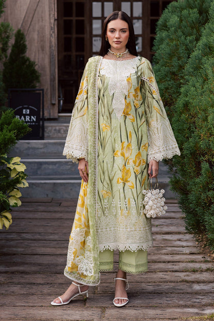 NUREH | GARDENIA - EMBROIDRED & PRINTED LAWN DORIA | NSG-212