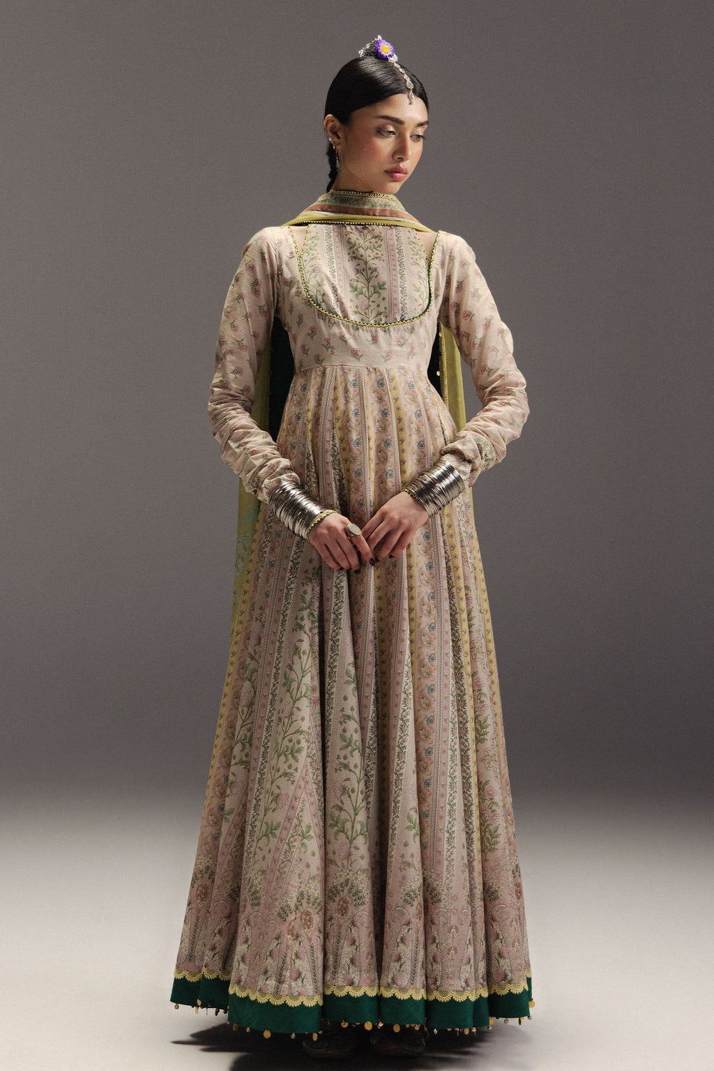 Zara Shahjahan | Anarkali Lawn 26 | Hoorain-D8