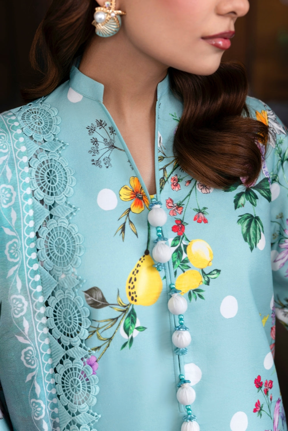 Naqsh | Midnight Meadow Lawn | Cerulean
