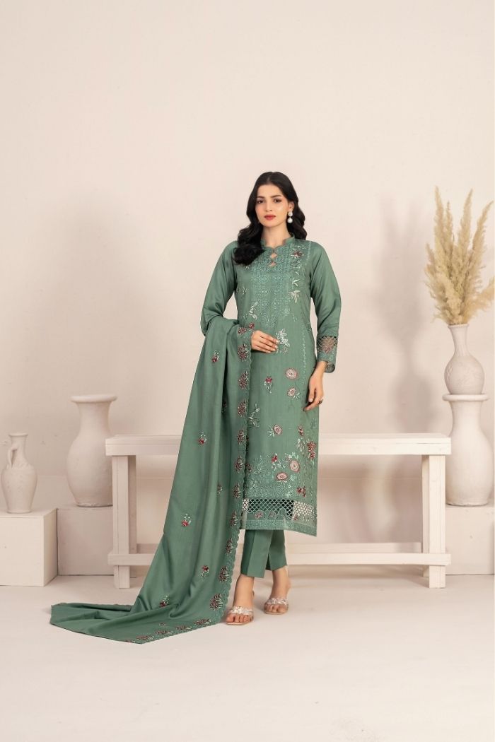 Tawakaal | Oryn 3Pcs Embroidered Viscose Zari | D-5056