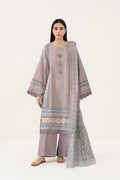 Sapphire | 3 pc Digital Printed Embroidered Lawn | 3PBE-WS26CL3-28