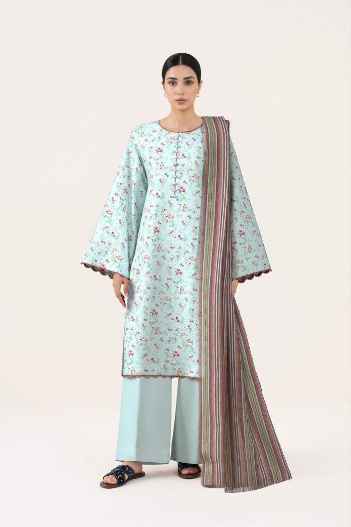 Sapphire | 3 Pc Printed Lawn Suit | 3PB-WS26CL11-105