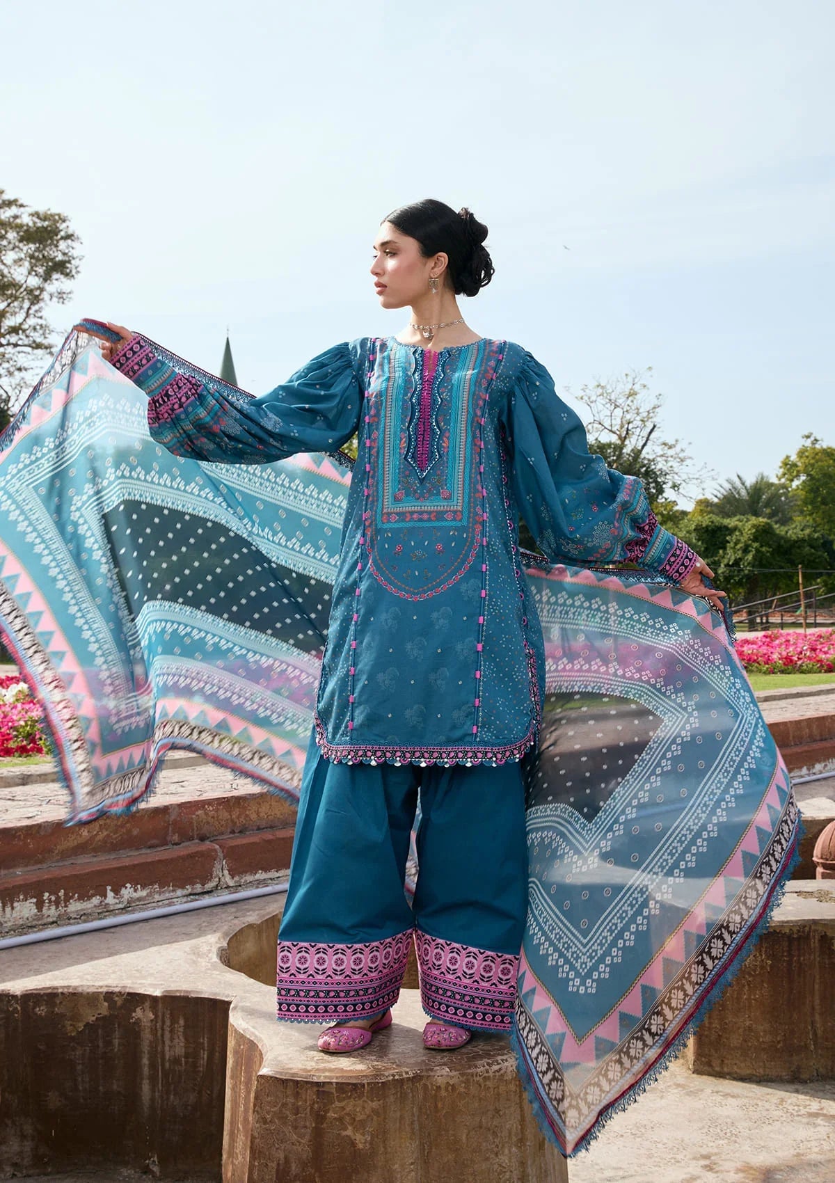Kahf | Aangan Prints Chiffon '26 | Falak Ara
