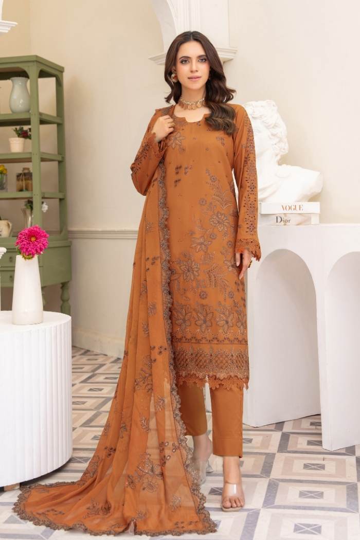 Riaz Arts | Romana Luxury Lawn | RA-R-03