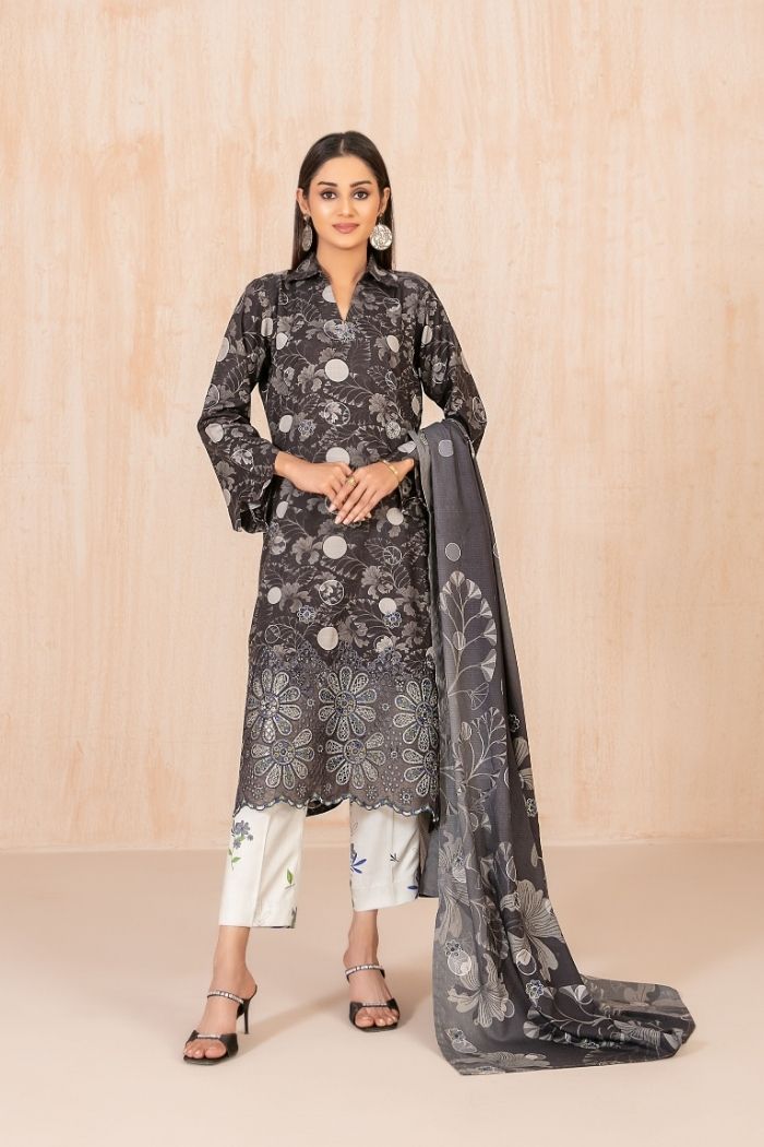 Tawakaal | Azeena 3Pcs Embroidered Digital Print suiting | D-5625