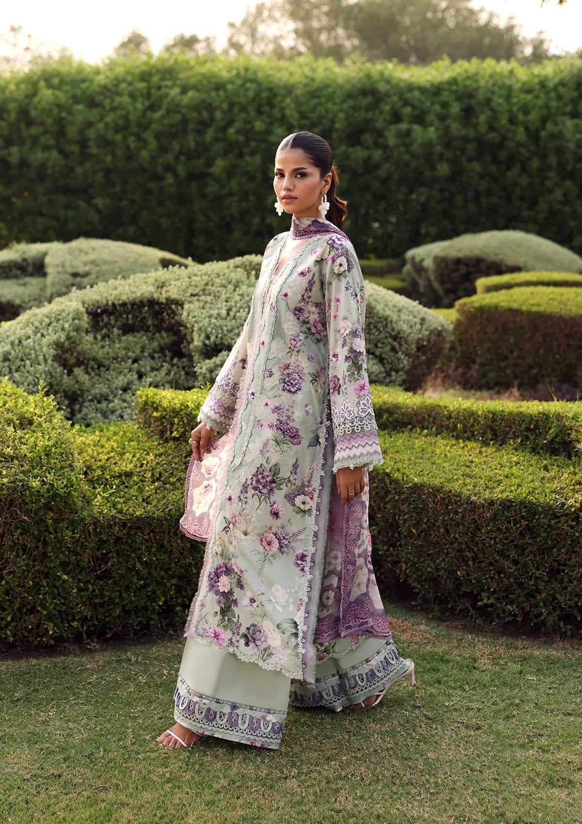Elaf | Belladore - Prints Chiffon Lawn '26 | EPA-6A CASTELLA