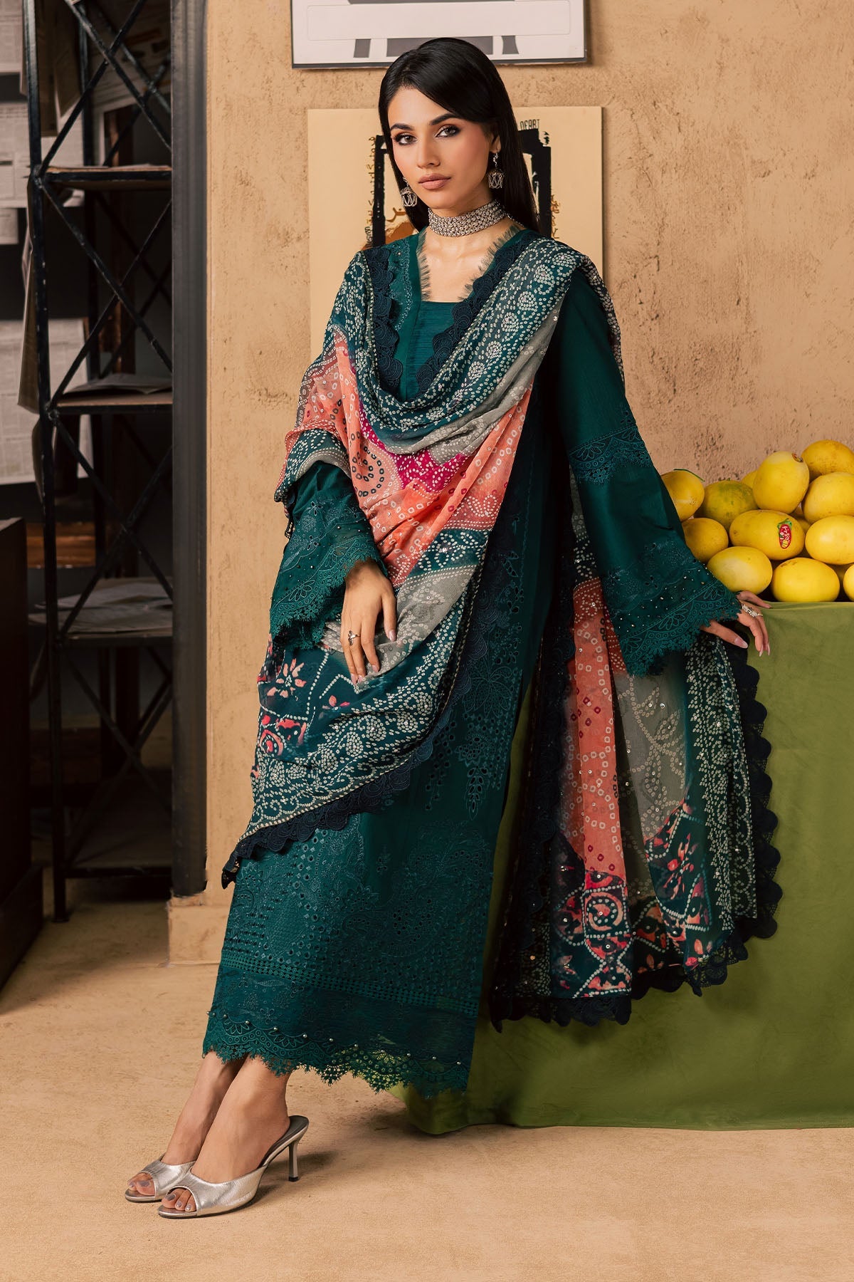 Nureh | Bazaar Embroidered Chikankari Lawn | NE-244