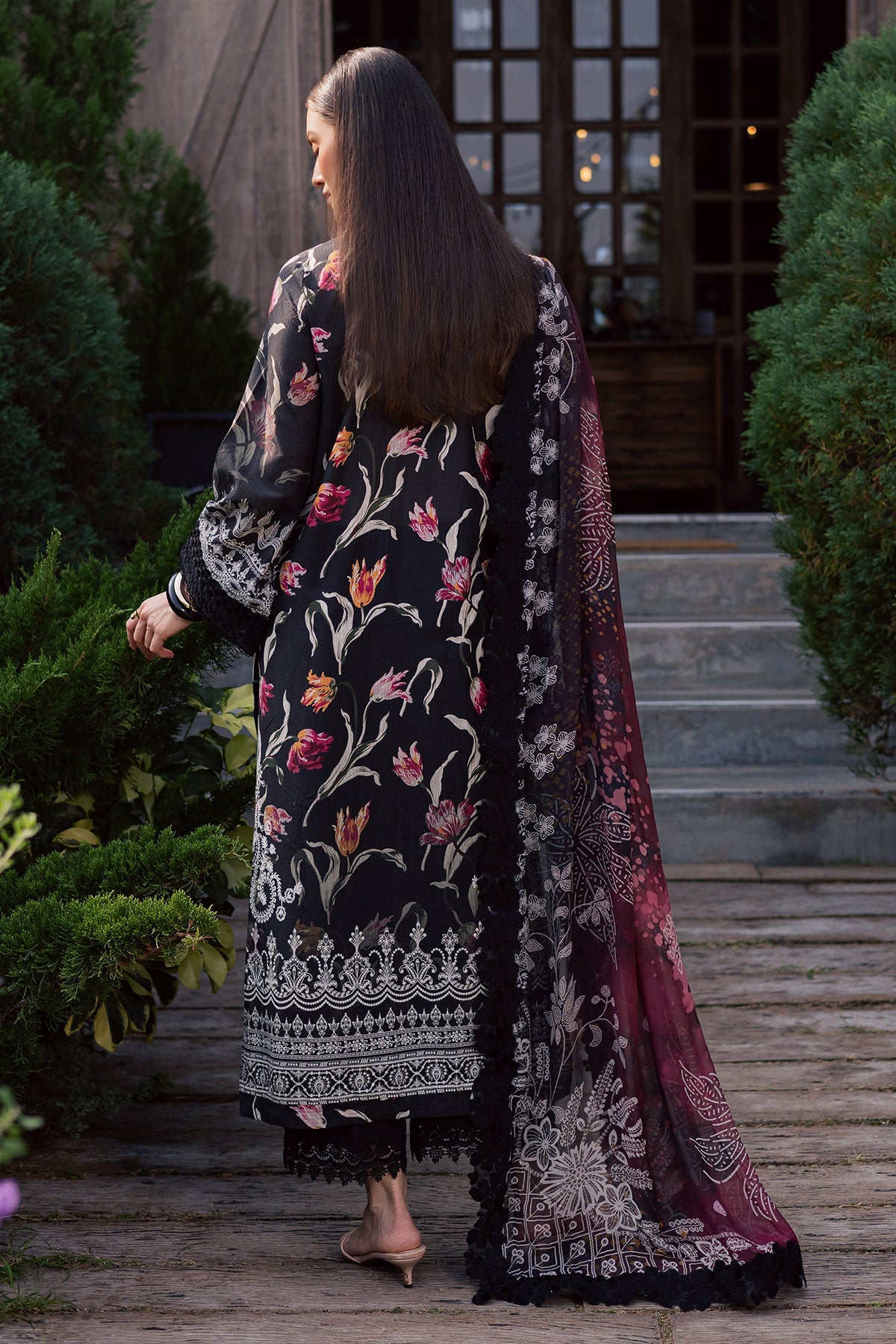 NUREH | GARDENIA - EMBROIDRED & PRINTED LAWN DORIA | NSG-214