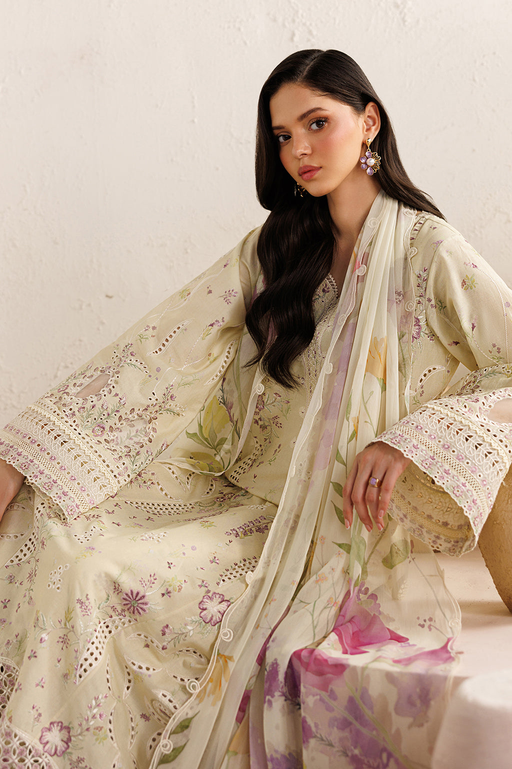 Iznik | Festive Embroidered Lawn | IBE-08