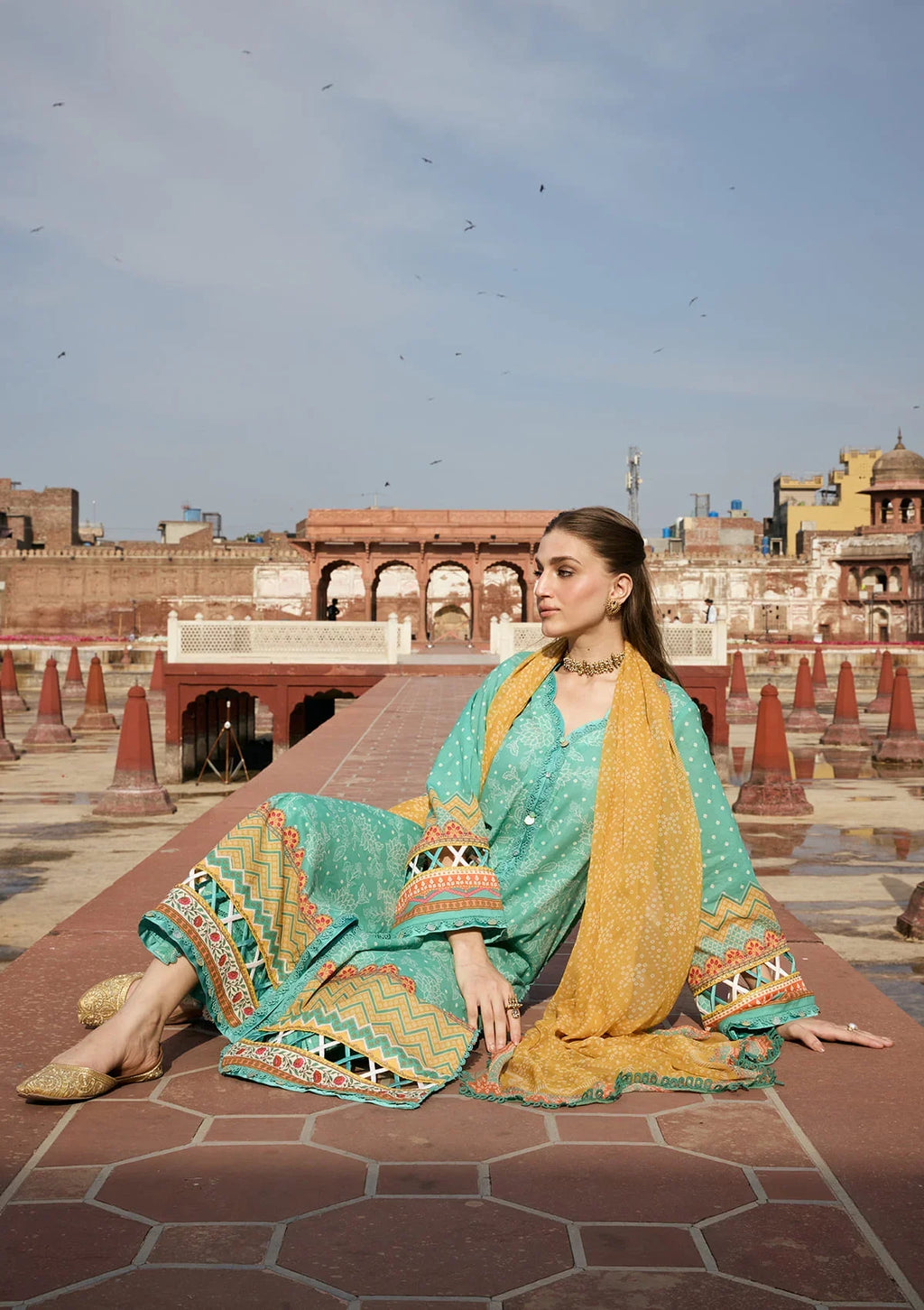 Kahf | Aangan Prints Chiffon '26 | Nazish