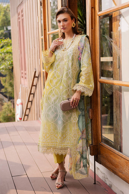 NUREH | GARDENIA - EMBROIDRED & PRINTED LAWN DORIA | NSG-207