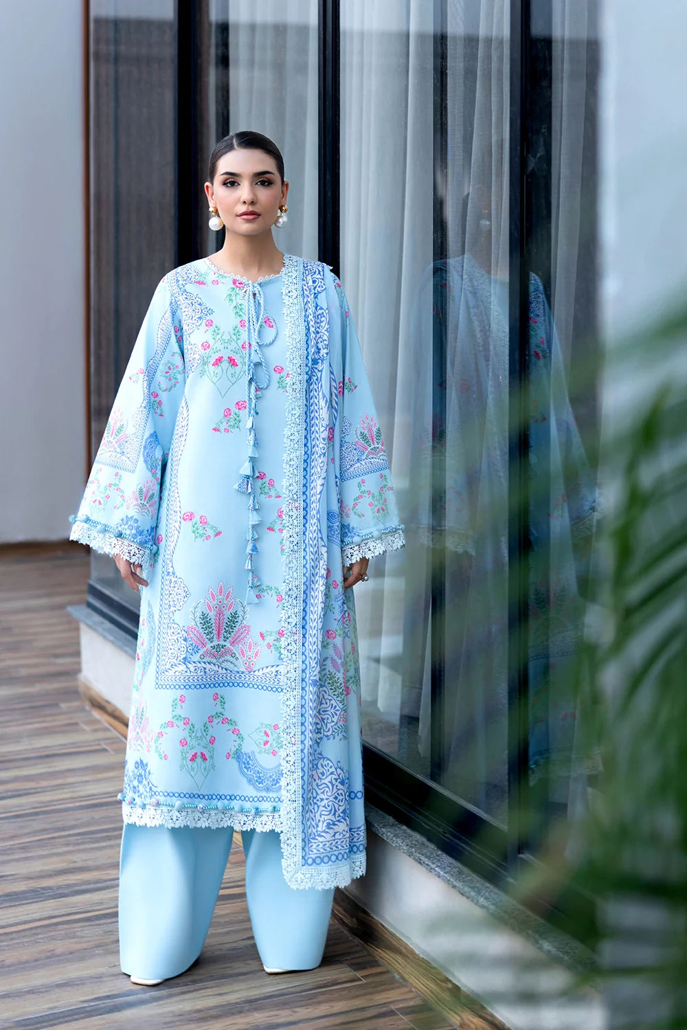 Naqsh | The Breeze Edit Lawn | Azure Charm