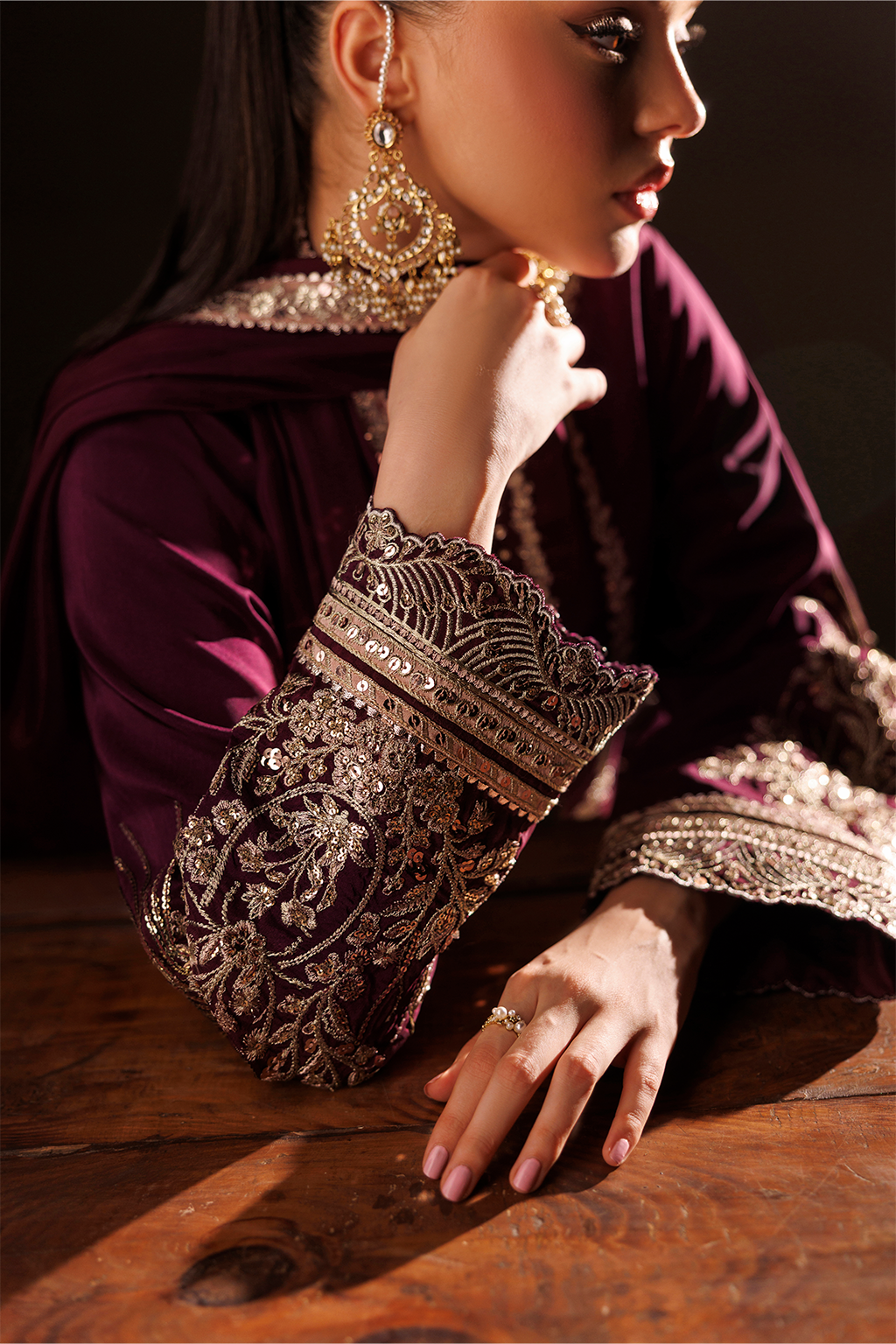Iznik | Formals 26 Embroidered Ramen Silk | UE-733