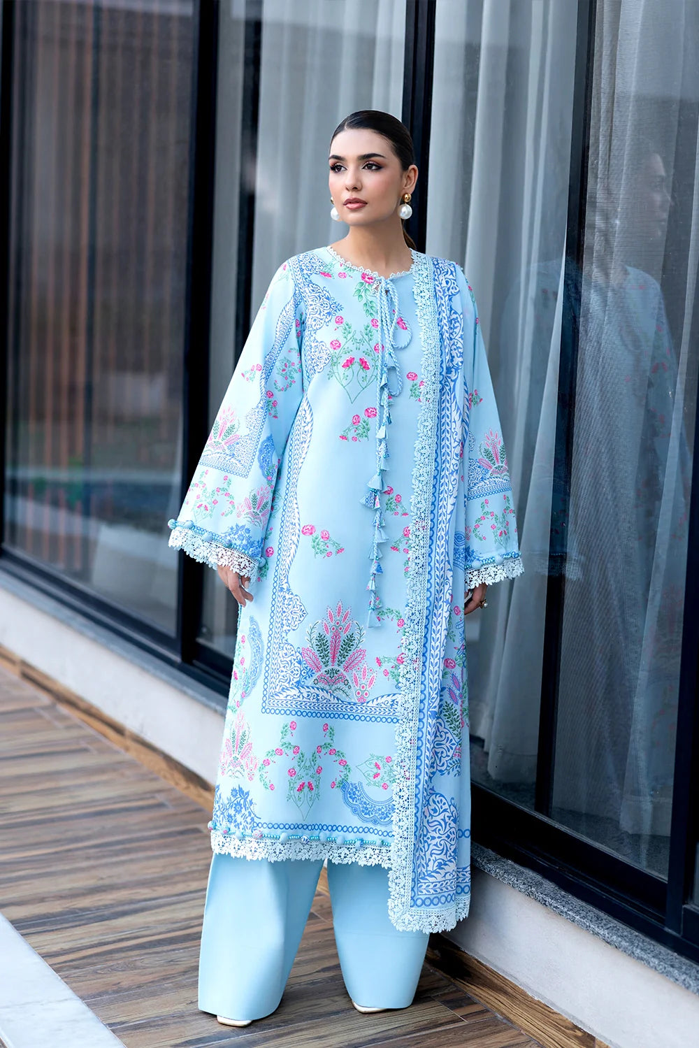 Naqsh | The Breeze Edit Lawn | Azure Charm