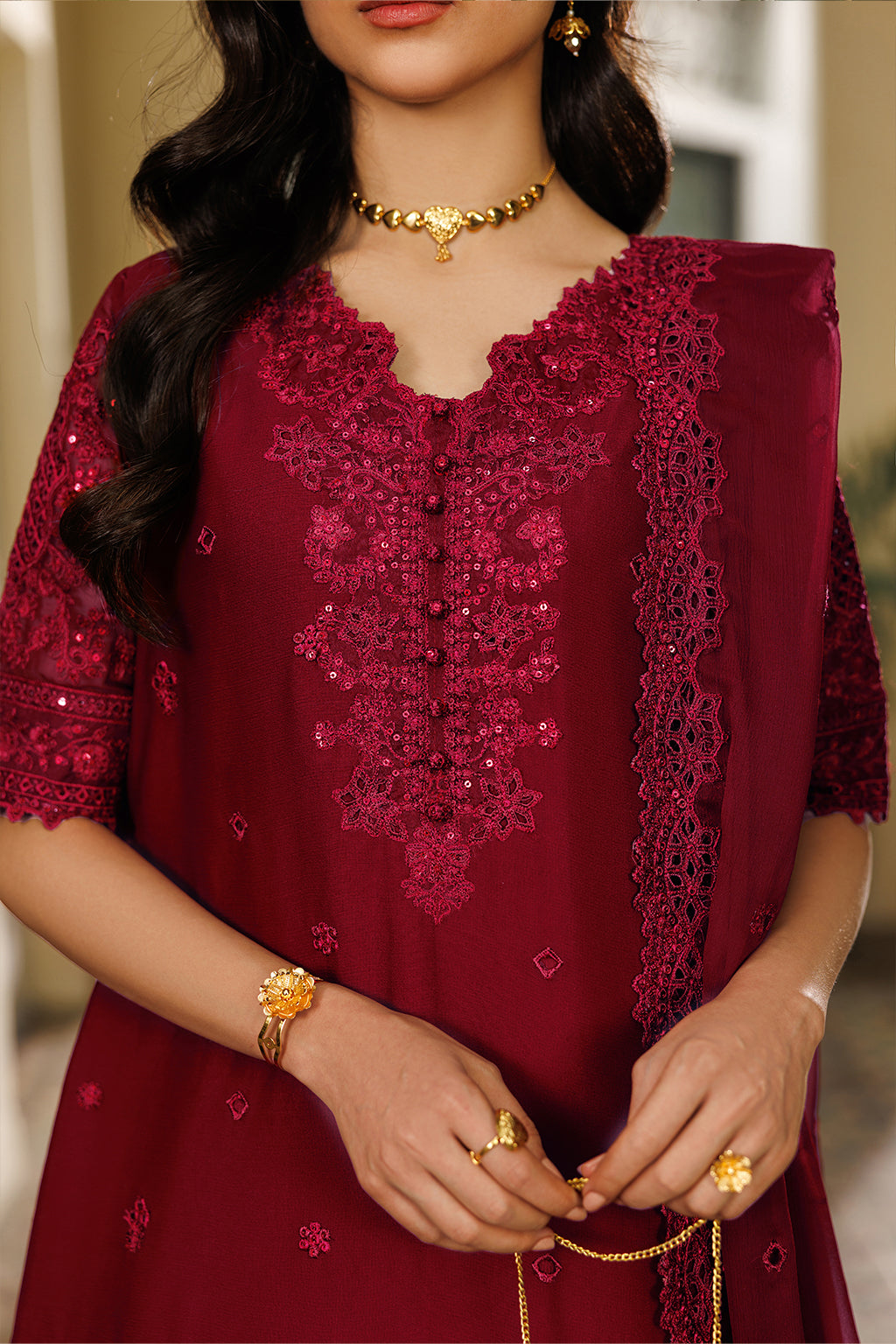 Iznik | Semi Formals -  Embroidered Chiffon | CC-97