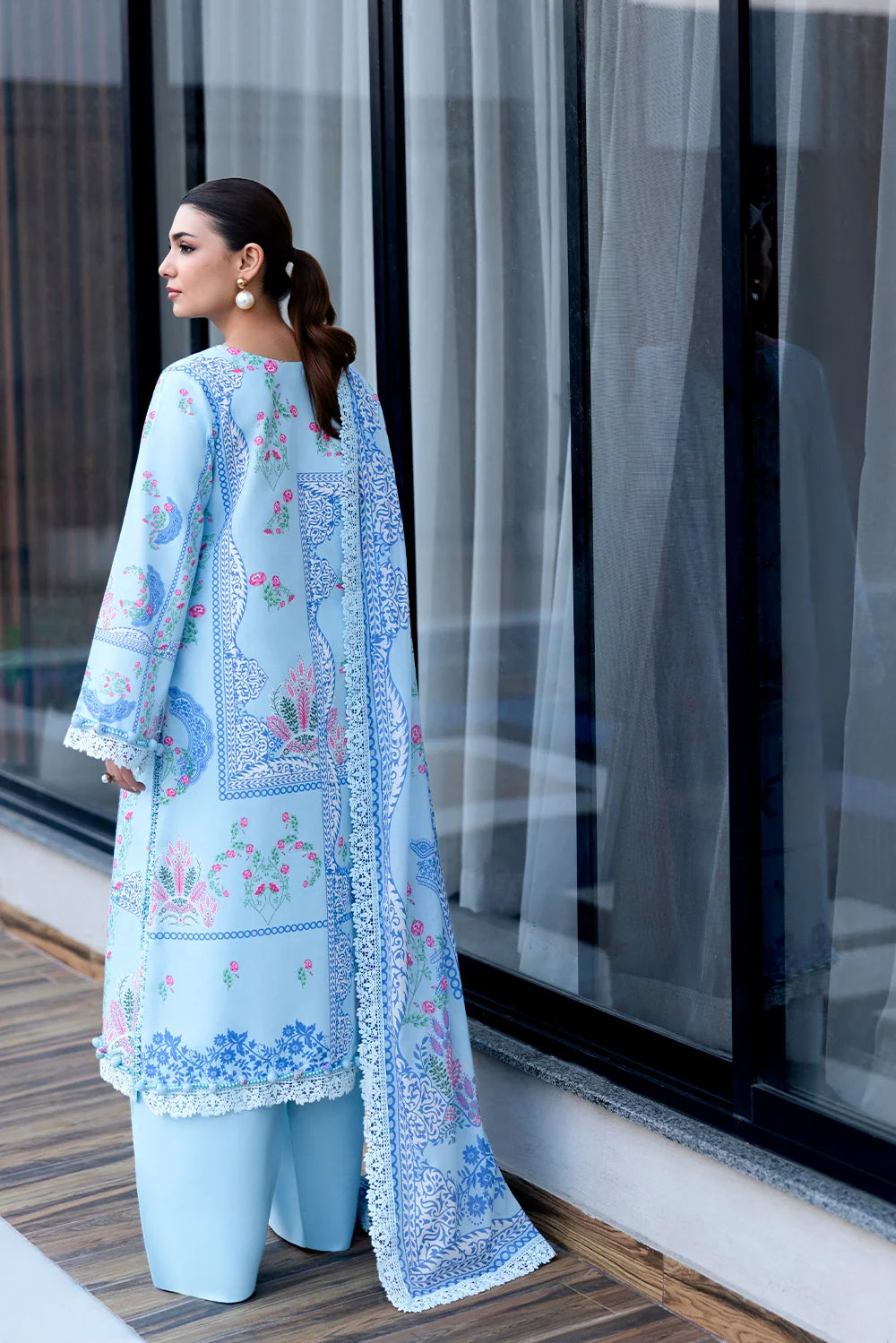 Naqsh | The Breeze Edit Lawn | Azure Charm