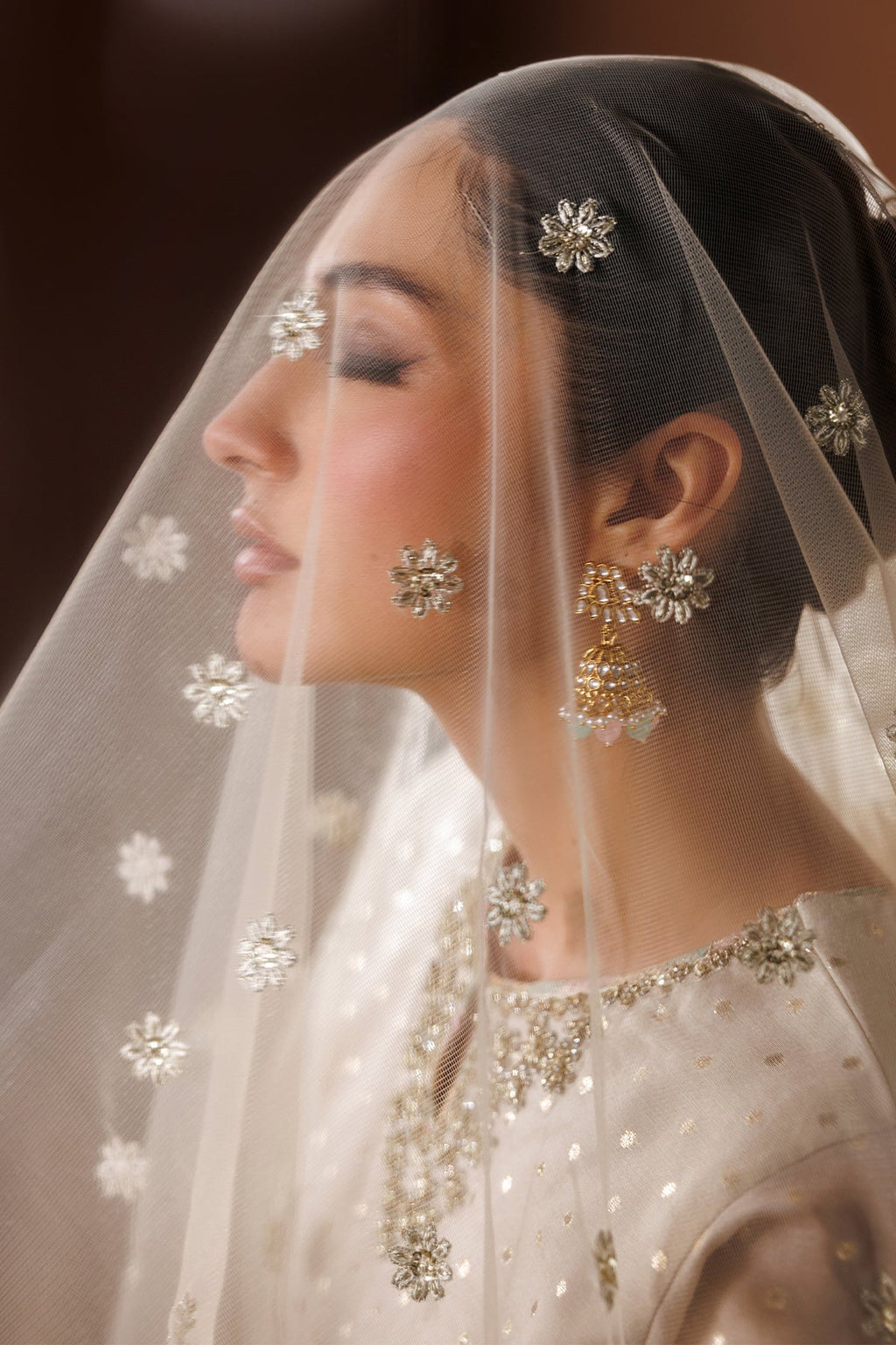 Baroque | Embroidered Zari Chiffon | UF-4435