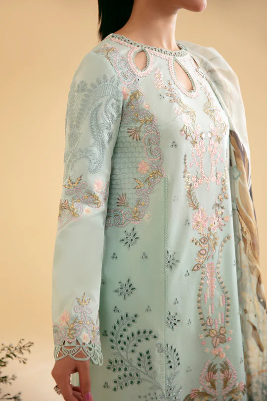 Qalamkar | Chikankari Lawn | AFROZEH