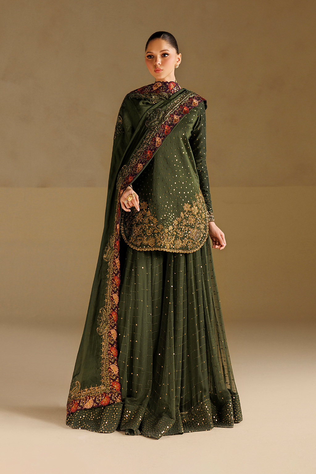 Iznik | Formals 26 Embroidered Ramen Silk | UE-732