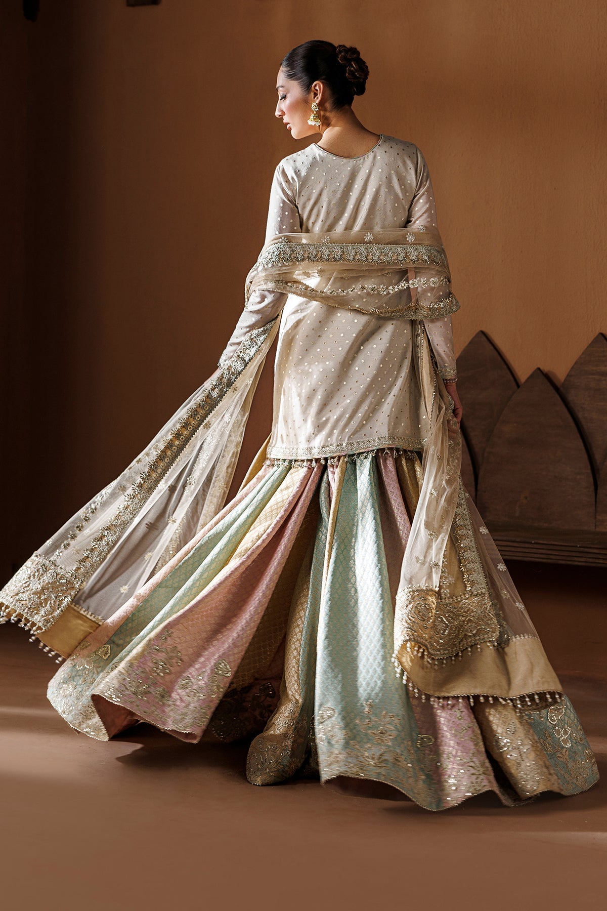 Baroque | Embroidered Zari Chiffon | UF-4435