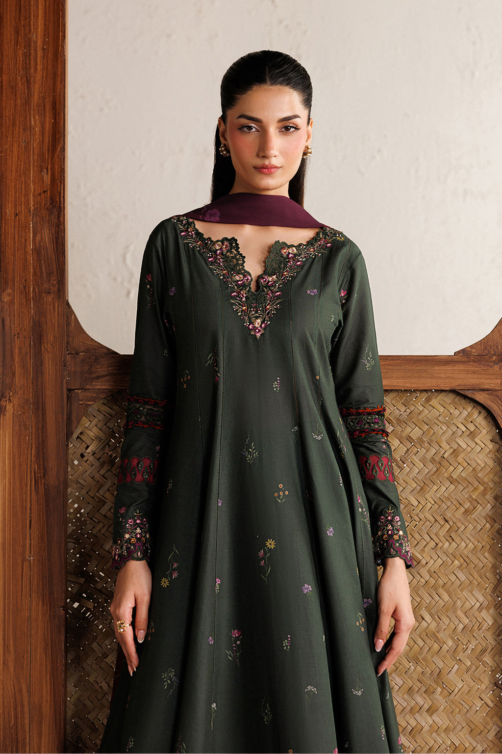 Iznik | Festive Embroidered Lawn | IBE-03