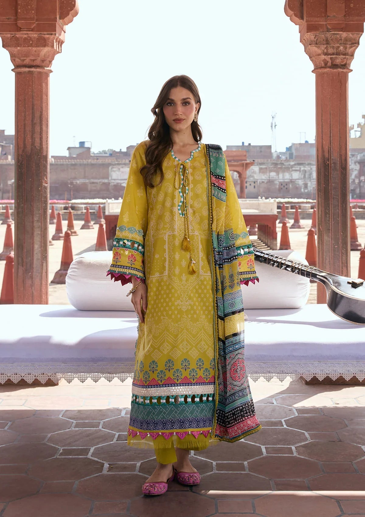 Kahf | Aangan Prints Chiffon '26 | Zarafshan
