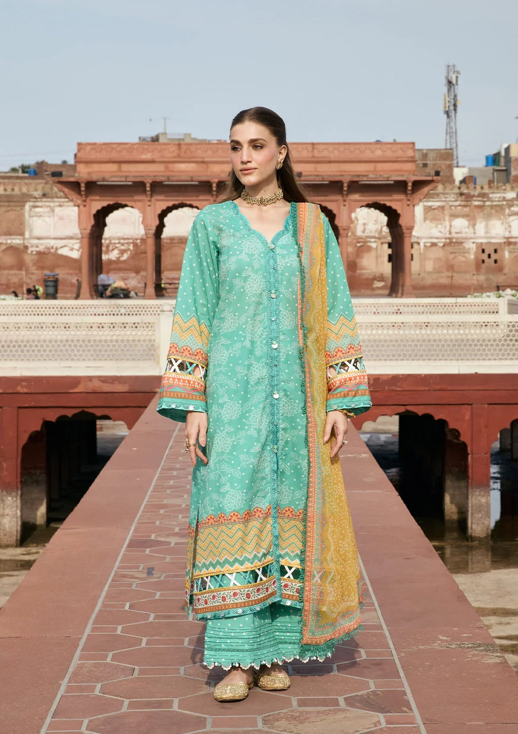 Kahf | Aangan Prints Chiffon '26 | Nazish