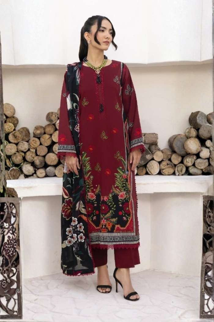 Yakin by Asifa | 3 Pc Unstitched | YBA-06