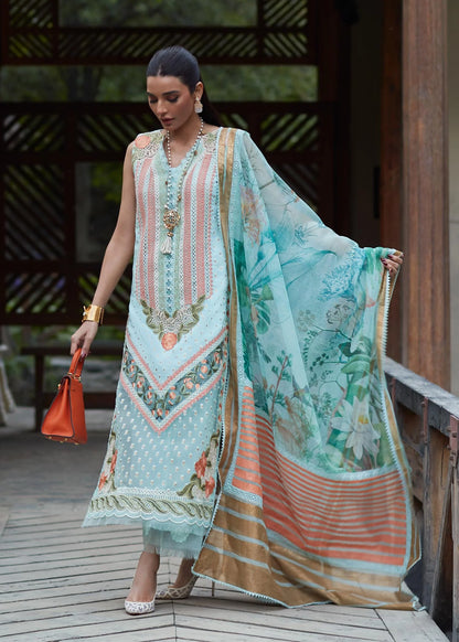 Crimson | SAIRA SHAKIRA LUXURY LAWN 2023 | Shigar - D5 B