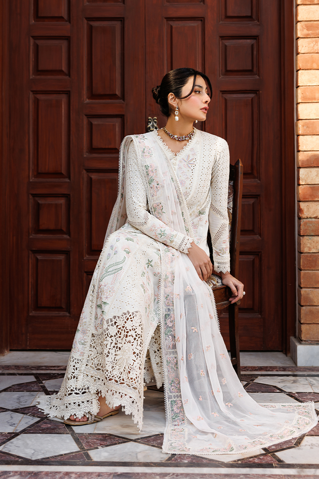 Emaan Adeel |  Mirabelle festive luxury lawn | Seraph