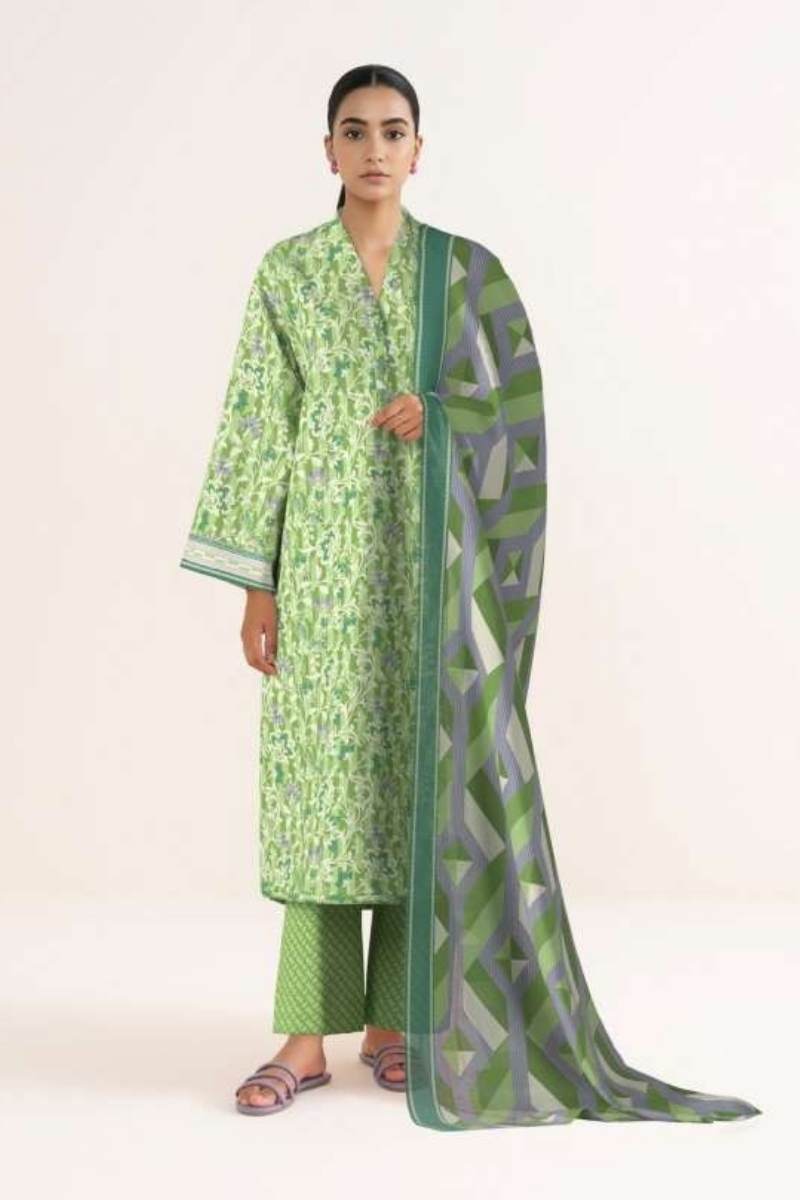Sapphire | 3 Peice - Printed Lawn Shirt | 3PB-WS26CL3-29