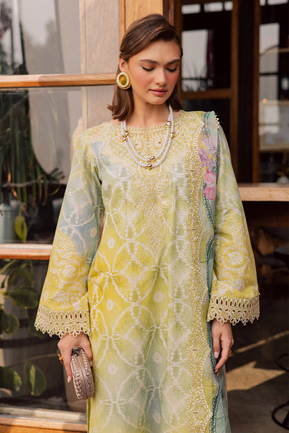 NUREH | GARDENIA - EMBROIDRED & PRINTED LAWN DORIA | NSG-207