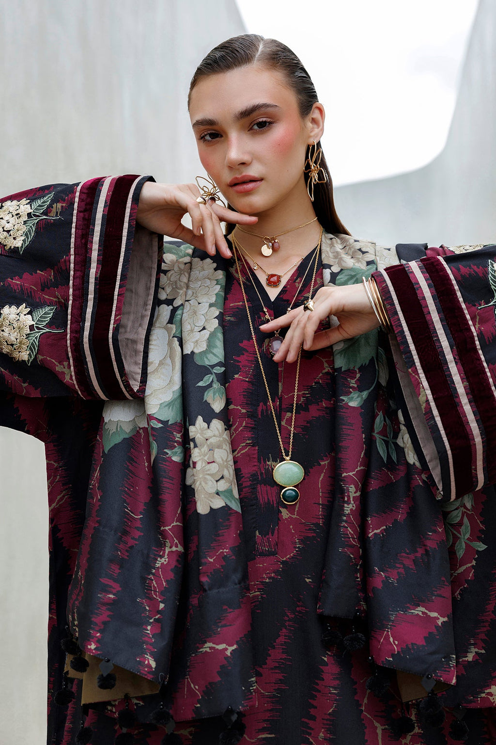 Baroque | Digital Printed Viscose Winter | SF-4568