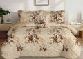 Feather | Gold - 5 Pcs Bed Spread | F-G-06