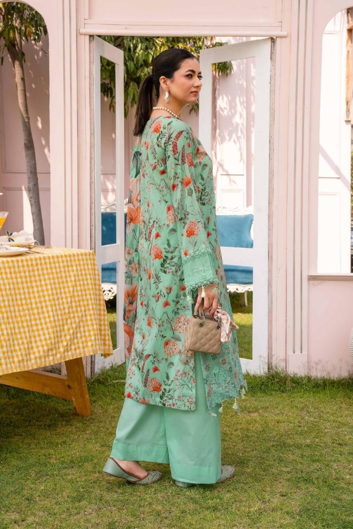 Rajis | Gul Rang - Print kari Embroidered | RGR-03