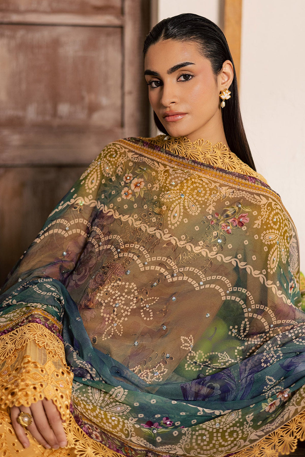 Nureh | Bazar Embroidered lawn | NE-254