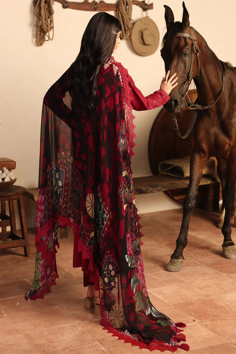 Nureh | Raha Unstitched Lawn Doria | NE-251
