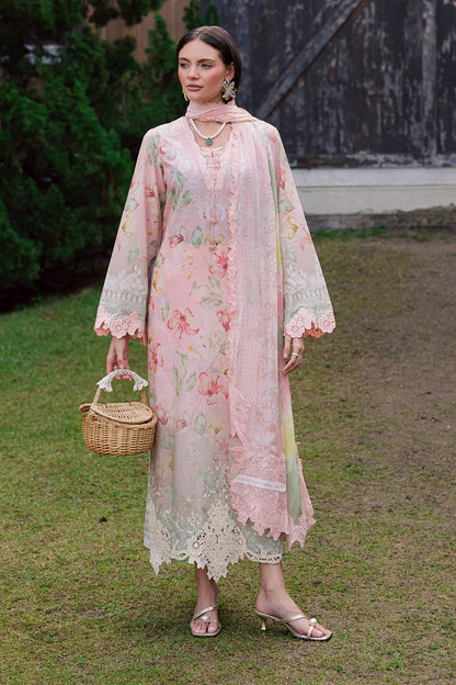 NUREH | GARDENIA - EMBROIDRED & PRINTED LAWN DORIA | NSG-208