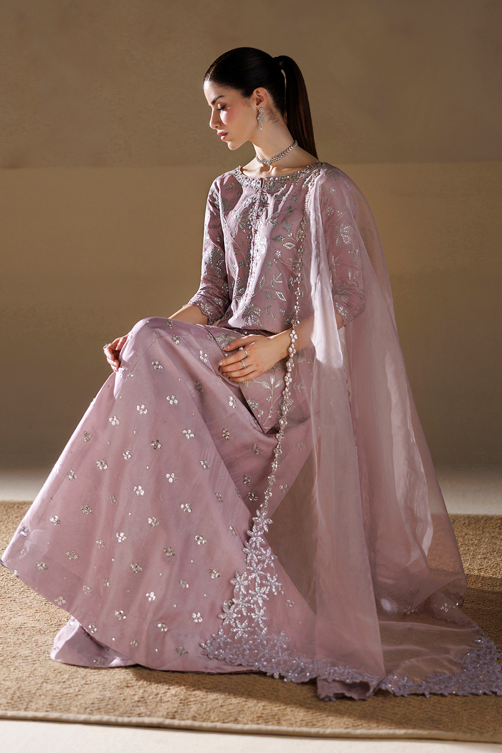 Iznik | Formals 26 Embroidered Ramen Silk | UE-730