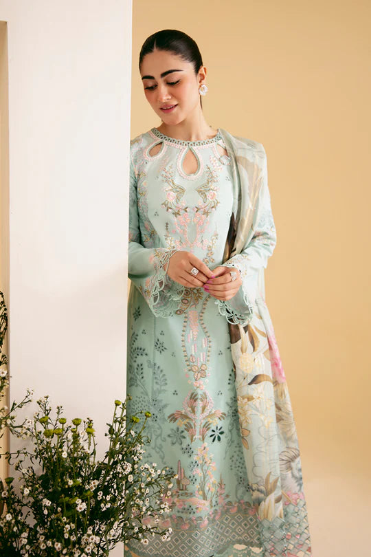 Qalamkar | Chikankari Lawn | AFROZEH