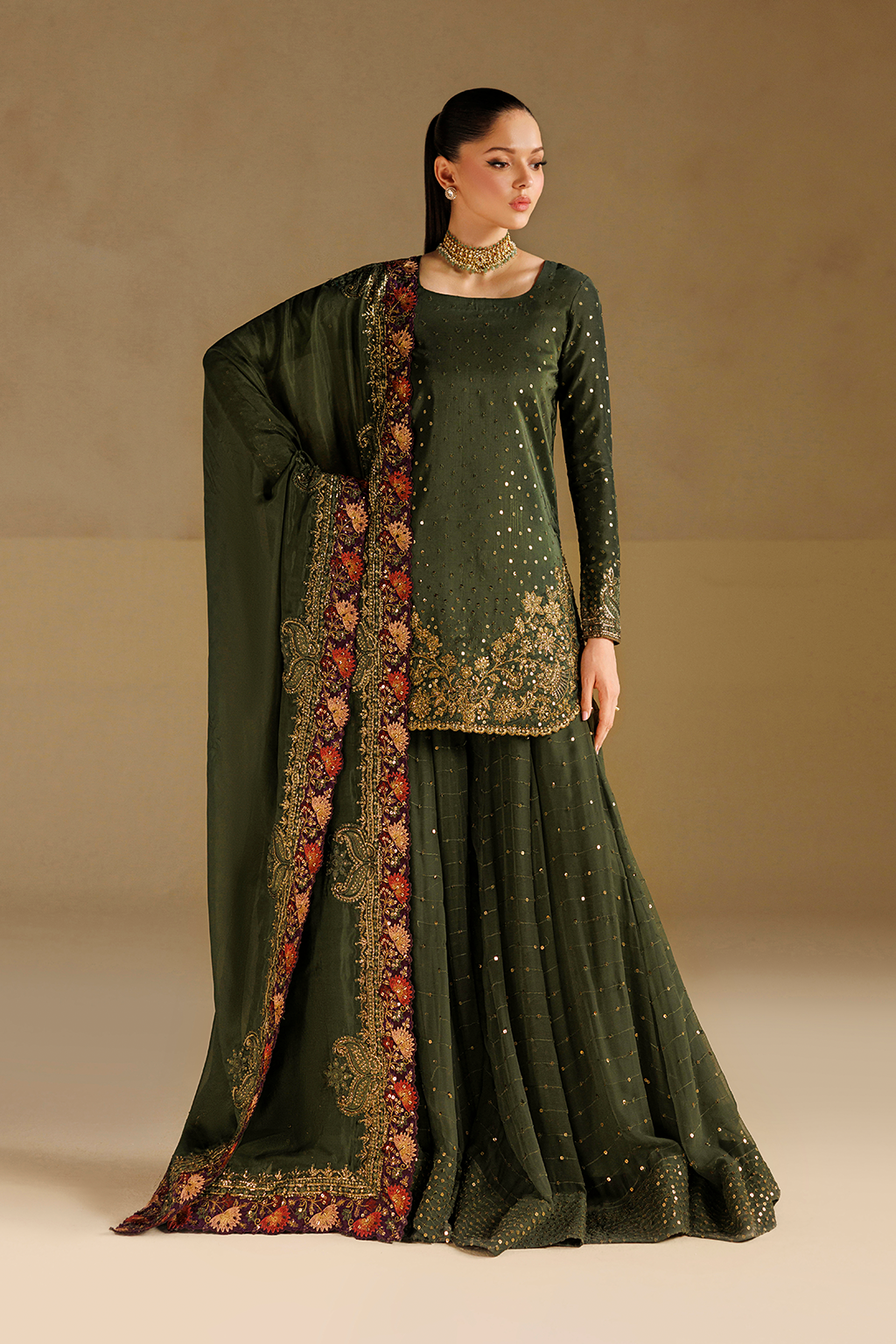 Iznik | Formals 26 Embroidered Ramen Silk | UE-732