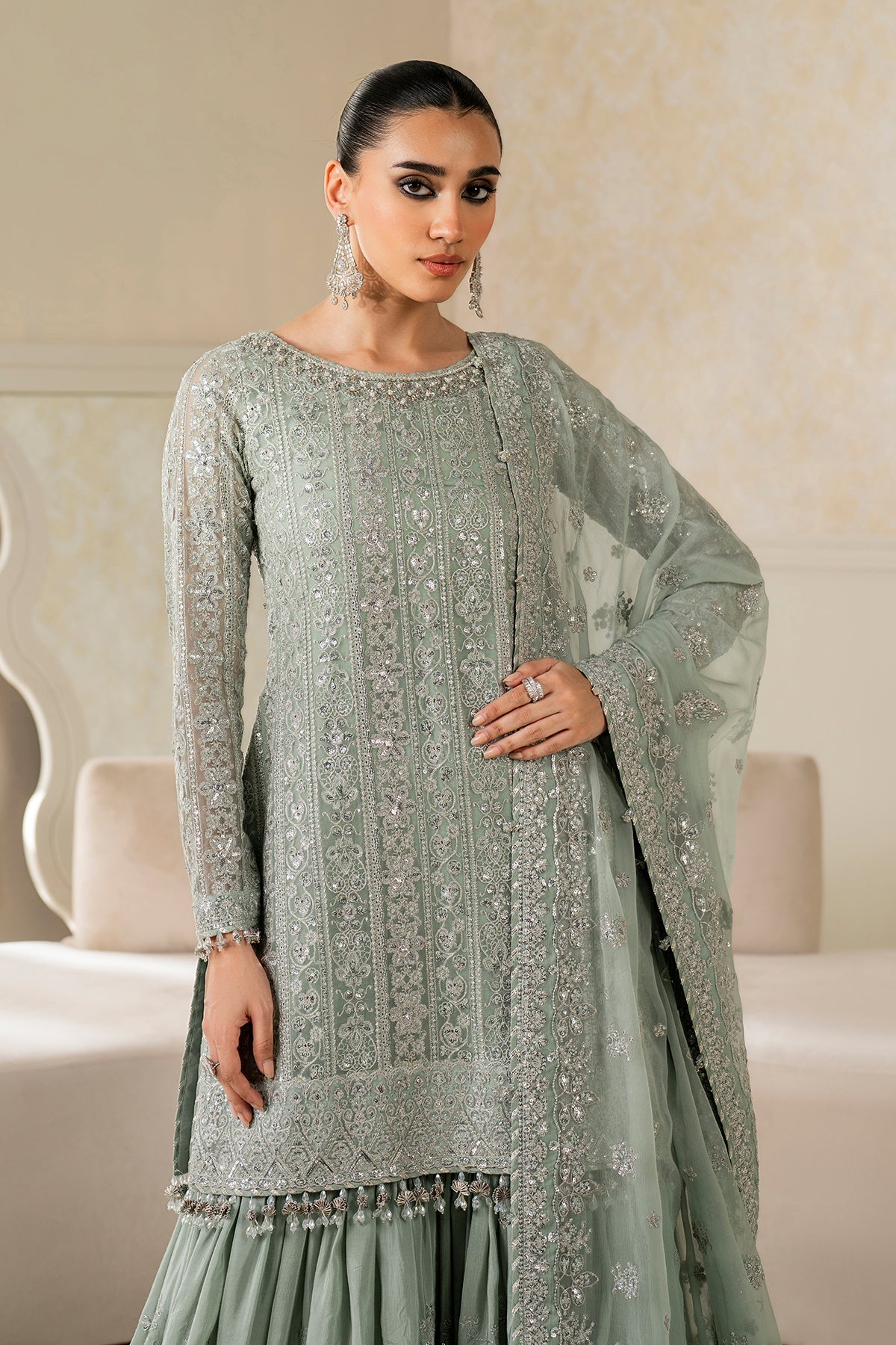 Baroque | EMBROIDERED CHIFFON | UF-4160