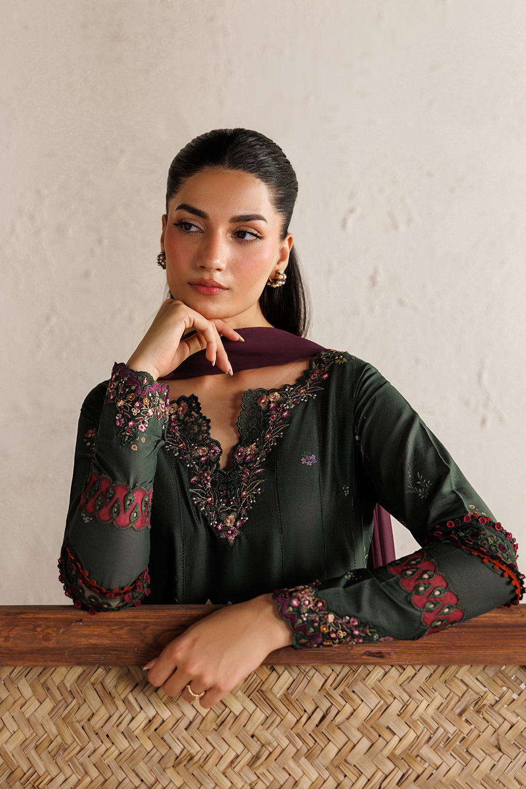 Iznik | Festive Embroidered Lawn | IBE-03