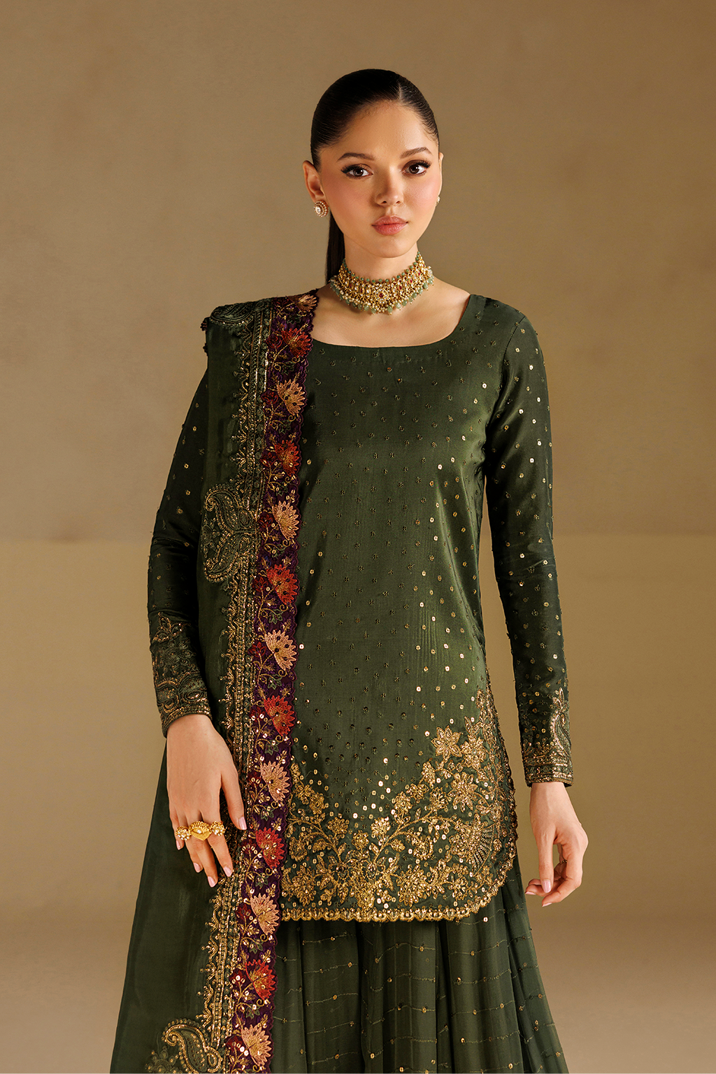 Iznik | Formals 26 Embroidered Ramen Silk | UE-732